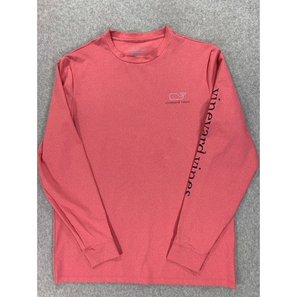 Vineyard Vines Red Long Sleeve Tee